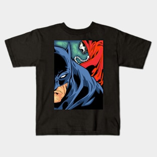 Bat vs spawn Kids T-Shirt